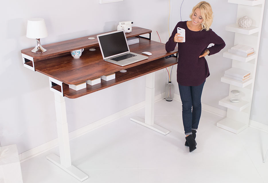 Adjustable Height Standing Desks by NookDesk